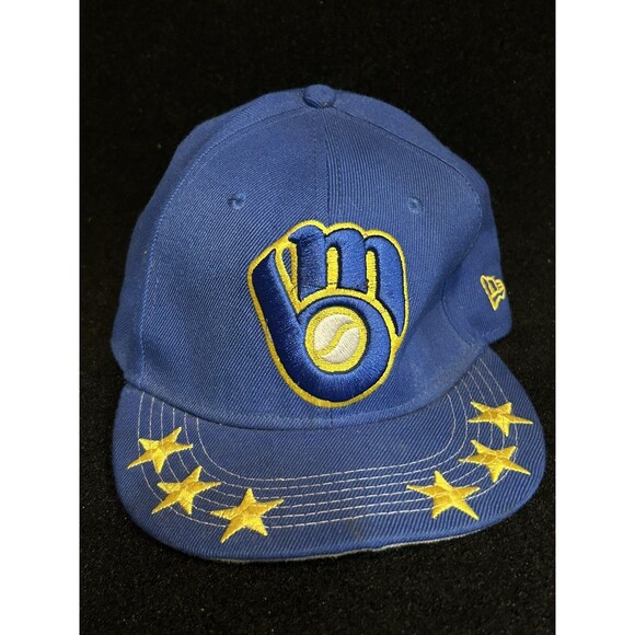 Milwaukee Brewers New Era Snapback Hat/Cap Embroidered Rare 6 Star - Picture 3 of 15